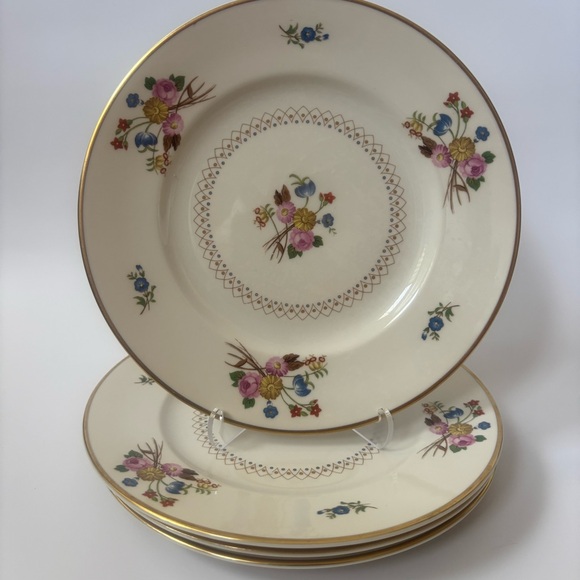 Syracuse China "Old Ivory Coventry" Salad/Dessert Plates (4) 1950’s - Picture 1 of 4